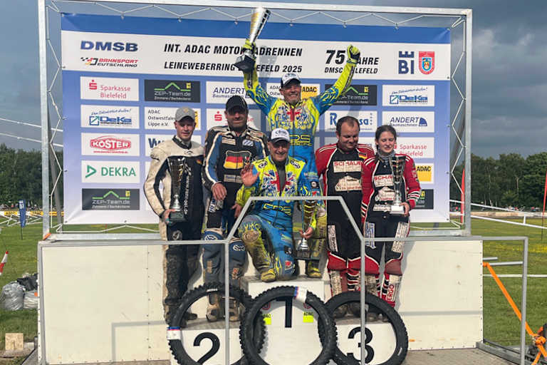 Siegerpodest der Gespanne in Bielefeld