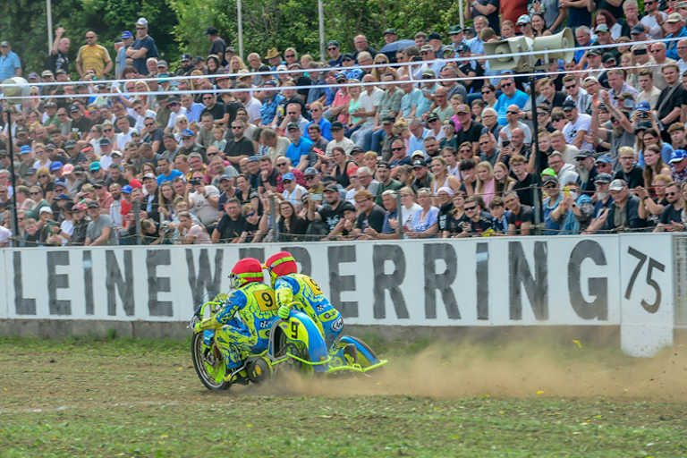 Das Team Mitch Godden/Paul Smith begeisterte das Publikum in Bielefeld