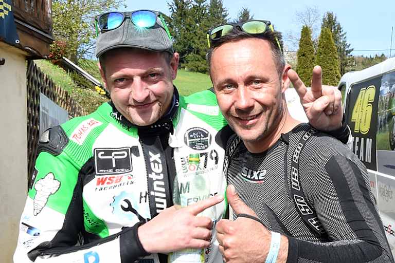 Andreas Gangl (li.) und Wolfgang Gammer: Bei aller Rivalität kam die Freundschaft nie zu kurz.