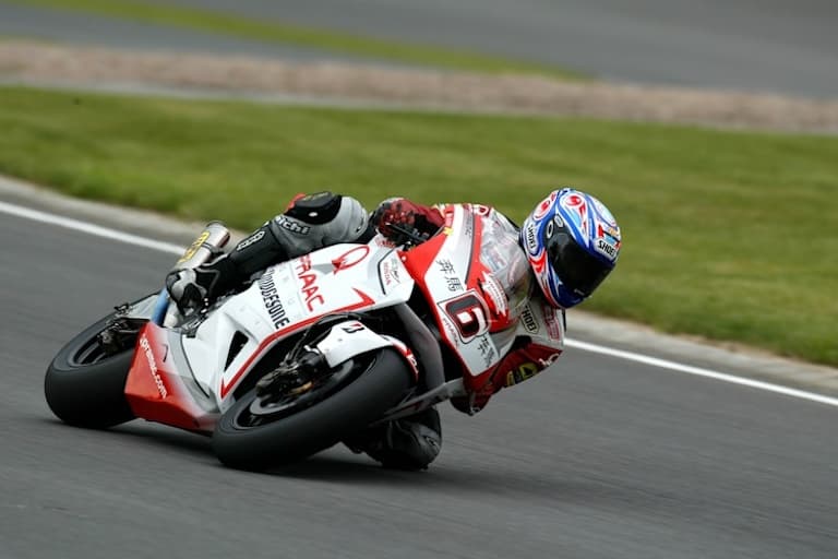 Pramac Racing und ein japanischer Hersteller – keine unbekannte Verbindung. Makoto Tamada 2003 auf der Pramac Honda