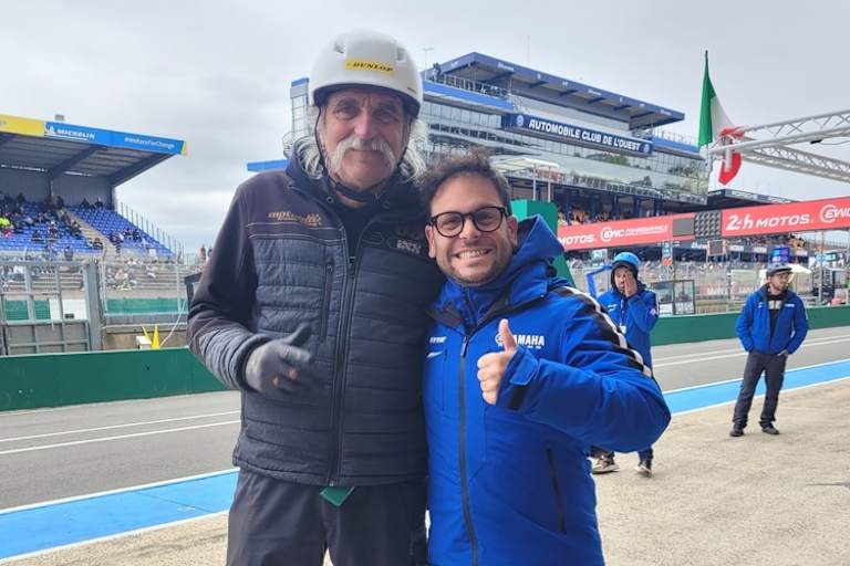 Motobox-Teamchef Manfred Kremer mit Sandro Cortese