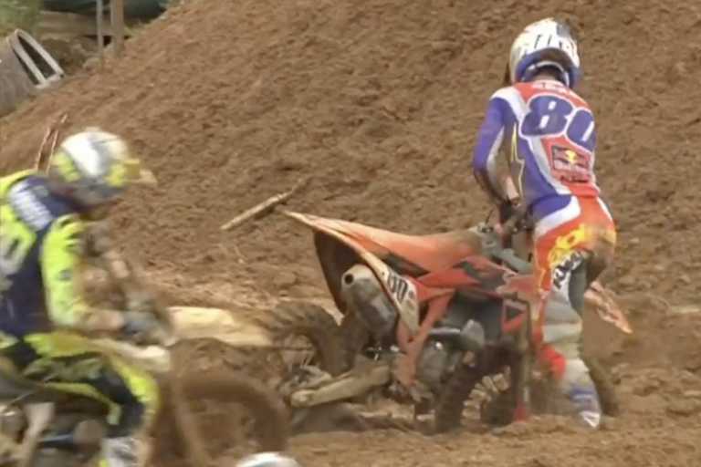 Andrea Adamo stürzte