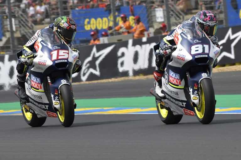 Vereint in den Punkten. Platz 13 und 14 für die Intact-GP-Piloten Senna Agius und Darryn Binder