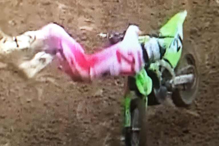 Der Crash von Jason Anderson im Zeittraining