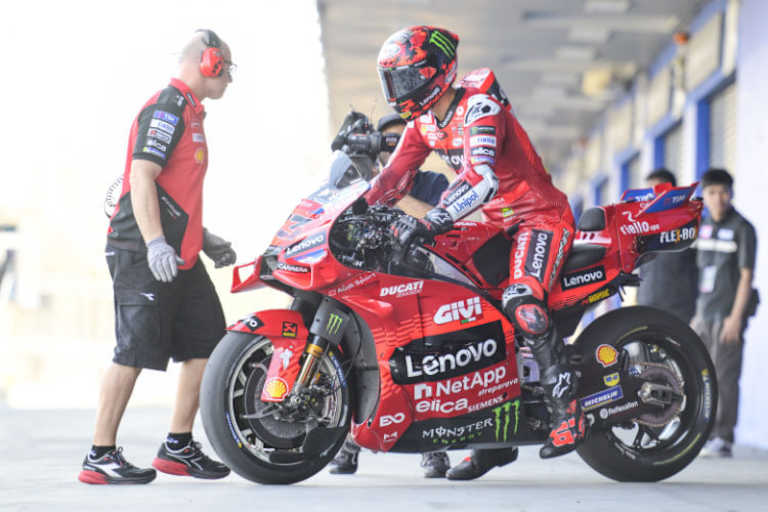 Pecco Bagnaia kam auf Platz 3 ins Ziel