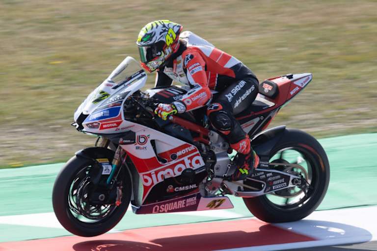 Axel Bassani auf der Bimota KB998