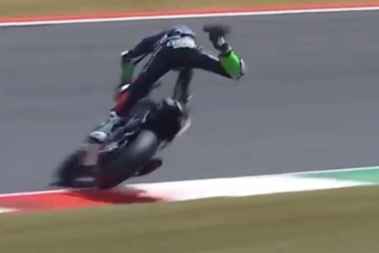 Auslöser: Highsider kurz vor Ende des Q2