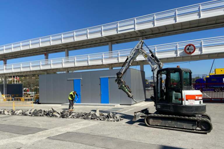 Überall wird aufgerissen und umgebaut