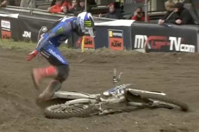 Thibault Benistant stürzte im ersten Lauf