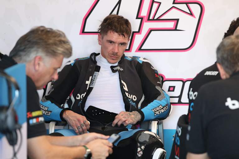 Teameigentümer Michael Galinski (li.) mit seinem Fahrer Scott Redding