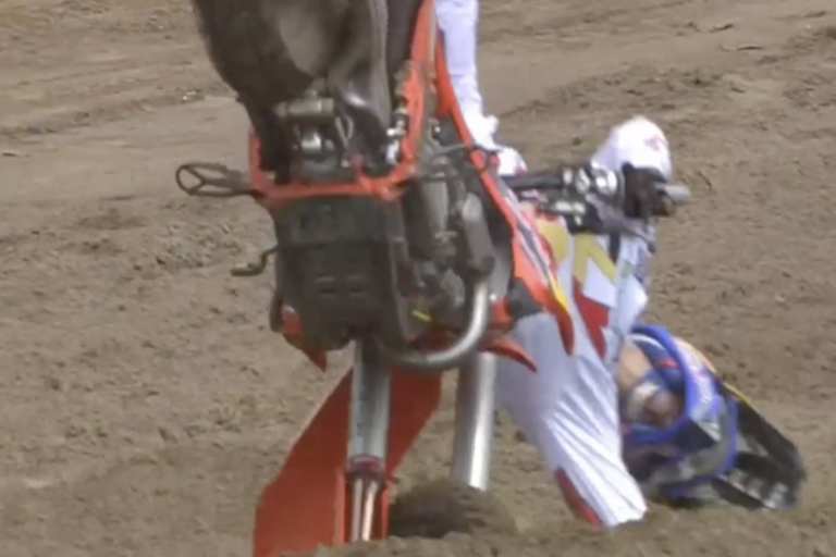 Sacha Coenen stürzte mehrfach