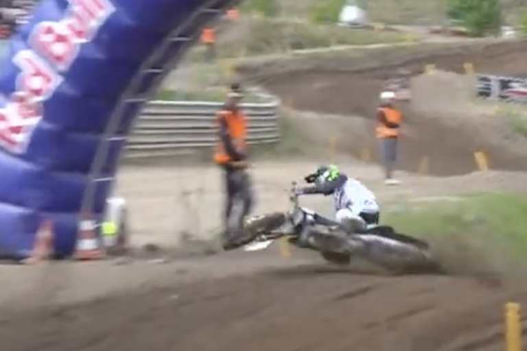 Lyonel Reichl stürzte auch im dritten Wertungslauf