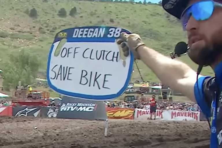 Weniger Kupplung, schone das Motorrad - die Anweisung der Crew an Haiden Deegan