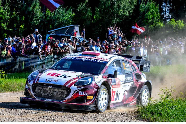 Im M Sport-Ford Puma beeindruckte Sesks in 2024 bei drei WRC-Teilnahmen