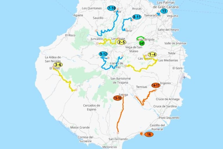 Rallye Islas Canarias 2025: Der Streckenplan