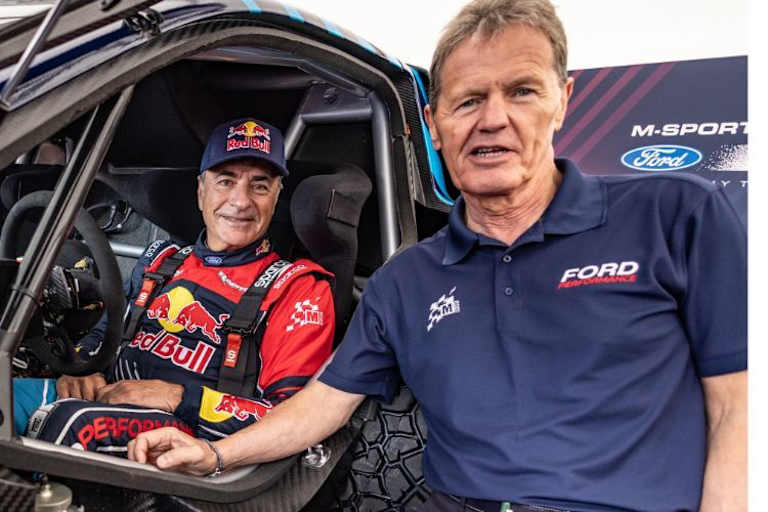M-Sport-Pilot Carlos Sainz sen. und sein Teamchef Malcom Wilson: Zukünftig in FIA-Spitzenfunktionen?