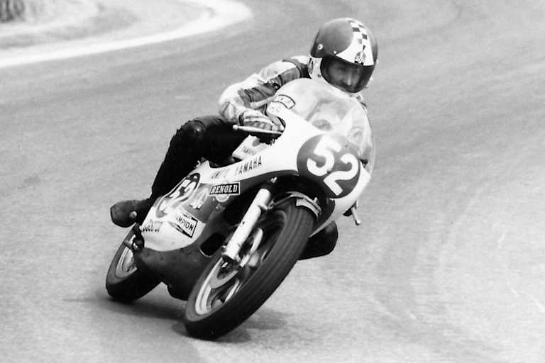 John Dodds auf Yamaha, hier in Brünn 1974.