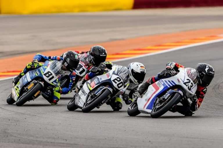 Fynn Kratochwil (20) zeigte bei seinem Debüt im European Talent Cup eine beeindruckende Leistung