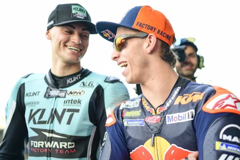 Escrig mit Kumpel Pedro Acosta