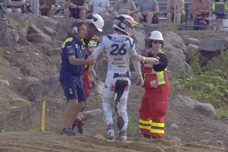 Liam Everts konnte zum Glück wieder aufstehen