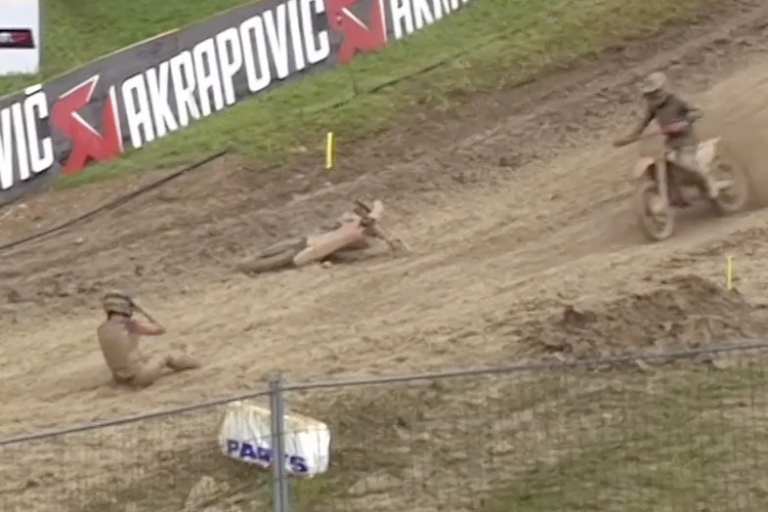 Tim Gajser stürzte im zweiten Lauf