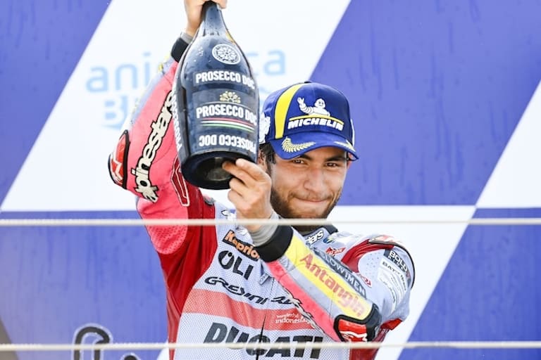 Enea Bastianini gewann den letzten MotoGP-Lauf in Aragon