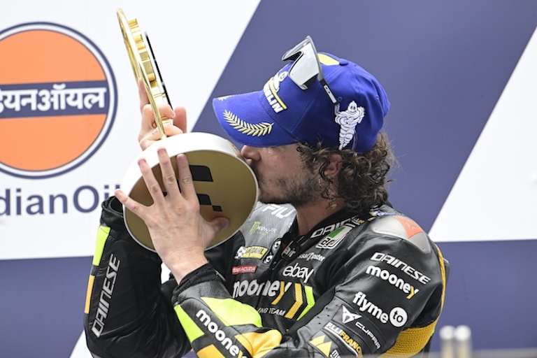 Der bislang einzige MotoGP-Sieger in Indien: Marco Bezzecchi gewann 2023