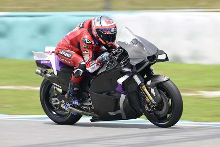 Unscheinbar effizient: Ducati-Testfahrer Michele Pirro