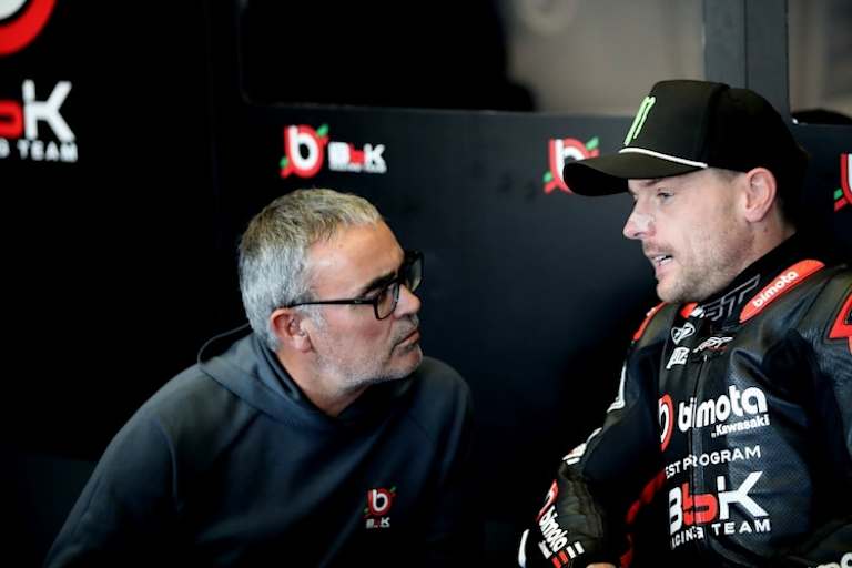 Crewchief Pere Riba mit Alex Lowes