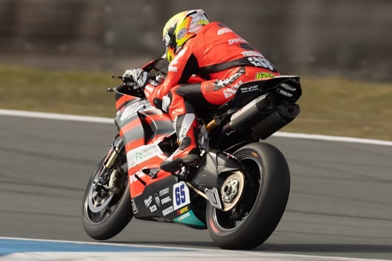 Mit der Ducati Panigale V2 harmoniert der Deutsche immer besser