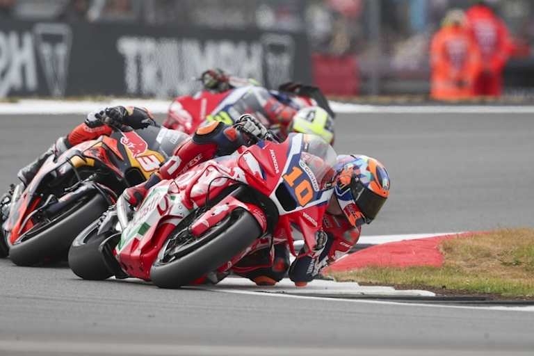 In der MotoGP 2025 noch ohne Crash: Honda-Werksfahrer Luca Marini