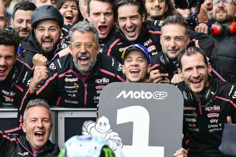 Marco Bezzecchi sorgte bei Aprilia für Jubelstimmung