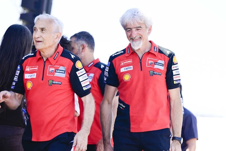 Ducati-Management: Gigi Dall'Igna (re.) mit Davide Tardozzi