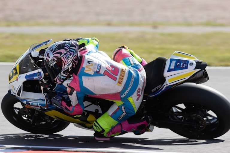 Besonders bei Richtungswechseln hat Lucy Michel zu kämpfen