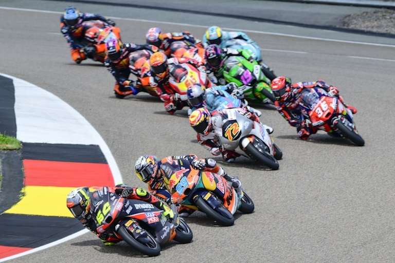 David Munoz leistete gleich zu Beginn Führungsarbeit auf dem Sachsenring