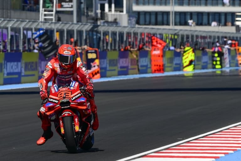 Marc Marquez setzte sich ab, nachdem er in Führung ging