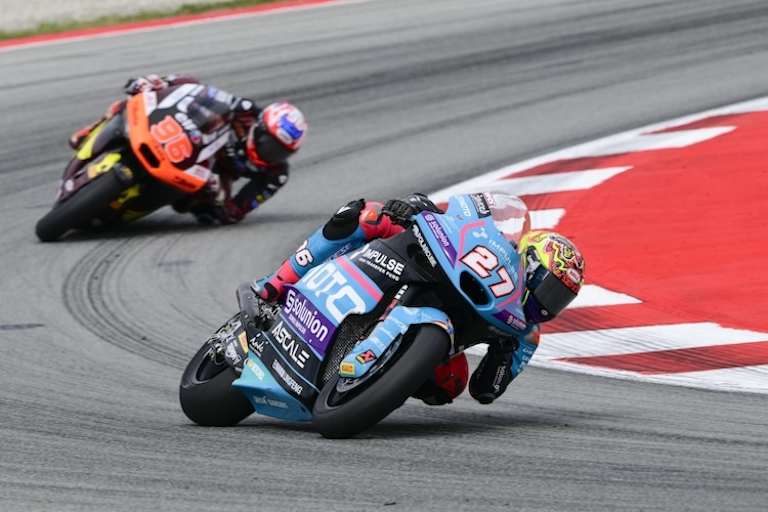 Dani Holgado fuhr den gesamten Barcelona-GP über vorweg