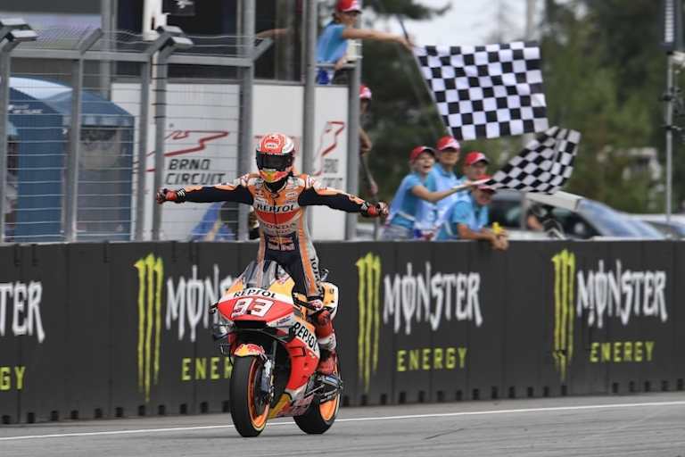 Vierfacher Brünn-Sieger: Der aktuelle WM-Dominator Marc Marquez gewann 2019 zuletzt in Tschechien
