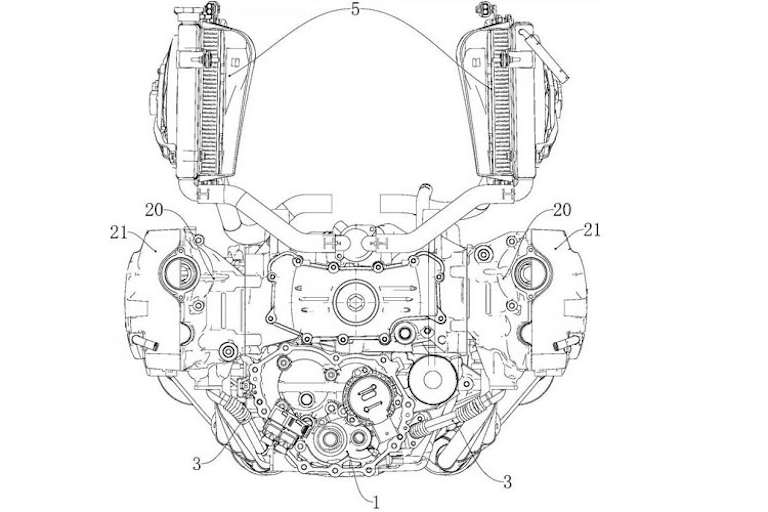 Zwei obenliegende Nockenwellen pro Zylinderbank bringen mehr Drehzahlreserve, aber auch mehr Baubreite 