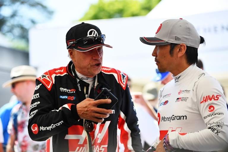 Gene Haas und Ayao Komatsu