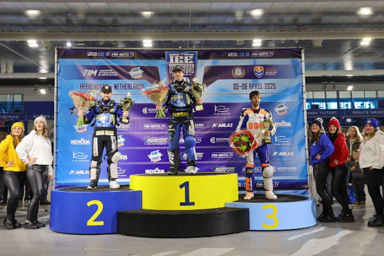 Podium am Sonntag (v.l.): Martin Haarahiltunen, Niclas Svensson und Jasper Iwema