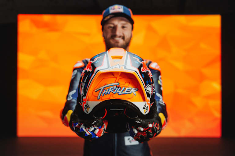 Der neue Helm von «Thriller Miller»