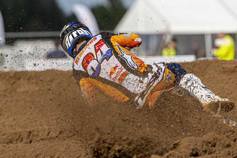 Jeffrey Herlings hielt sich im Sand von Kegums schadlos