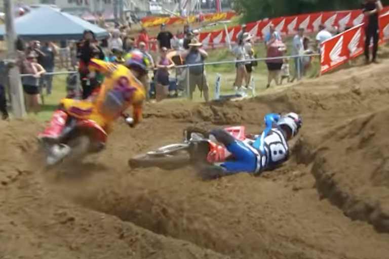 Jett Lawrence stürzte in der ersten Runde des ersten Laufs