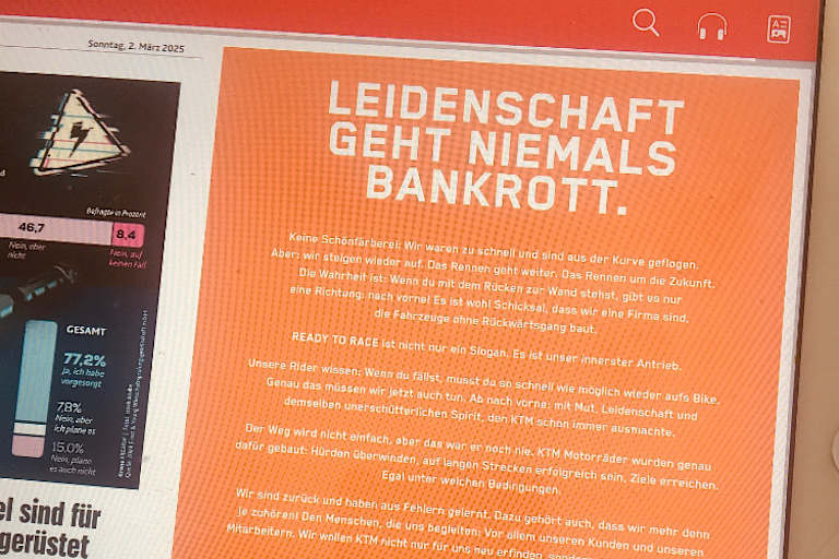 Die KTM-Vorstände Gottfried Neumeister (li.) und Stefan Pierer