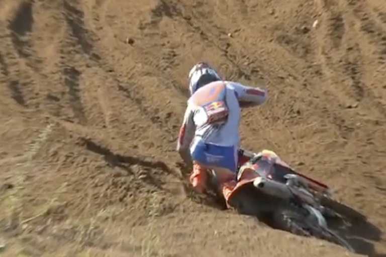 Simon Längenfelder stürzte