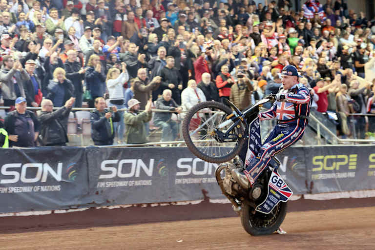 Die Top-3 von Vojens (v.l.): Bartosz Zmarzlik, Robert Lambert und Maciej Janowski