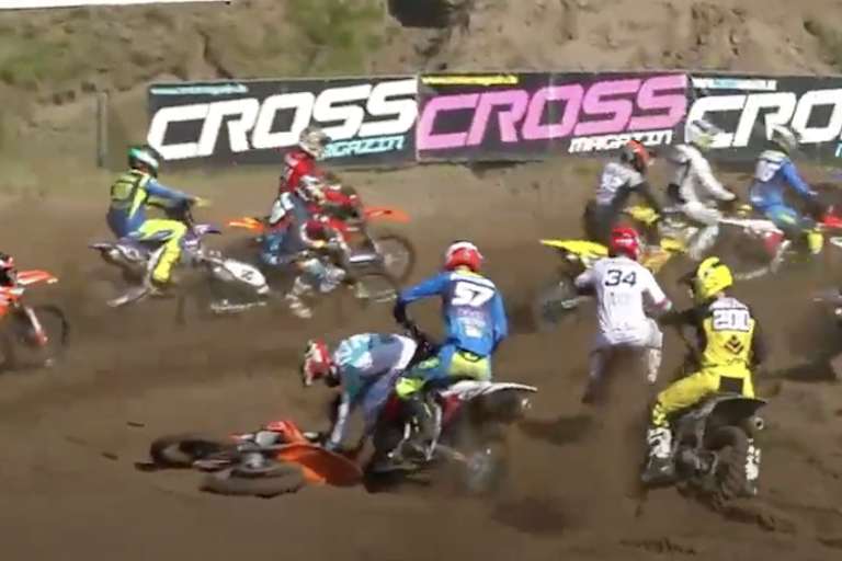 Noah Ludwig stürzte in der ersten Kurve