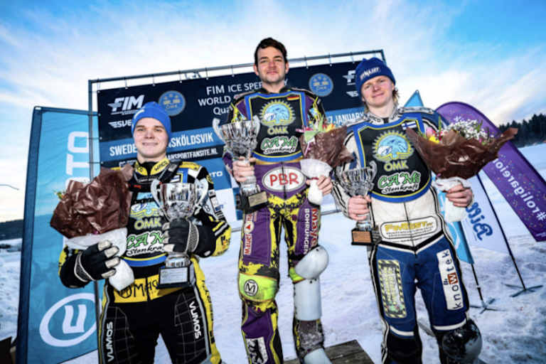 Die Top-3 (v.l.): Heikki Huusko, Max Niedermaier und Max Koivula