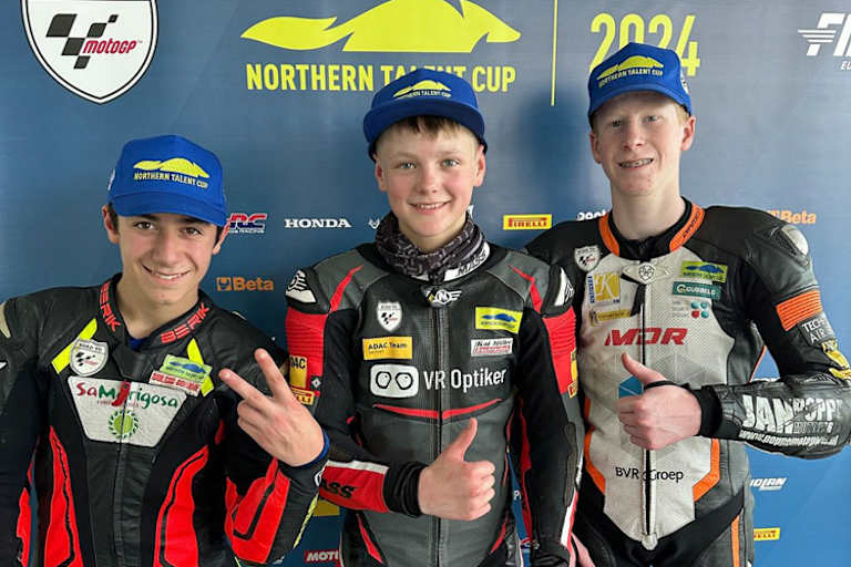 Ben Wiegner (Mitte) war schnell